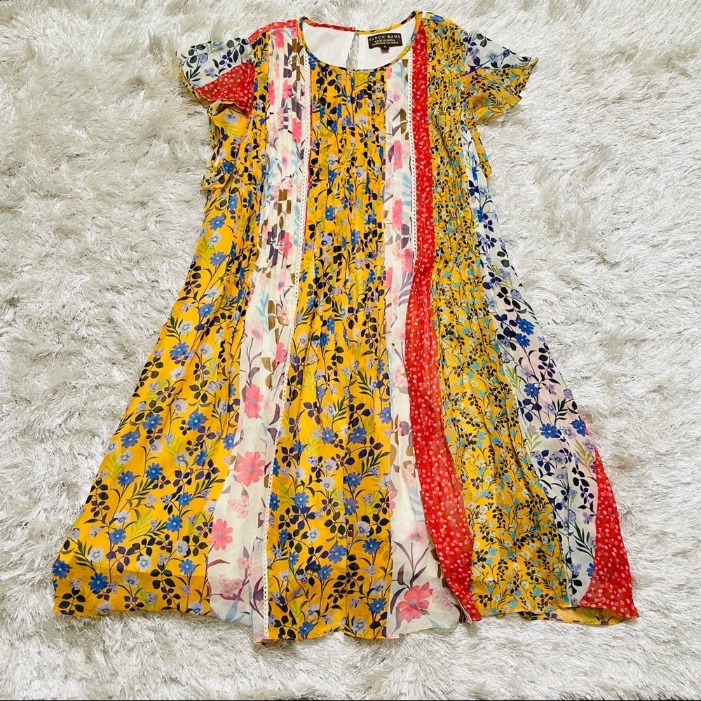 Varun Bahl Anthropologie Mix Print Dress - Picture 2 of 4
